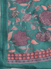 Printed Cotton Blend Unstitched Suit With Dupatta