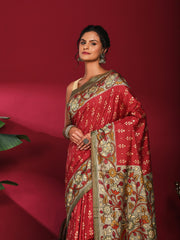 Digital Print Art Silk Saree