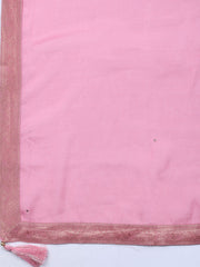 Brocade Chanderi Unstitched Suit With Dupatta