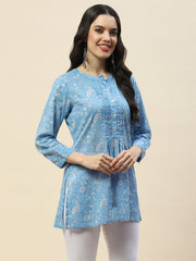 Printed Cotton Short Kurti
