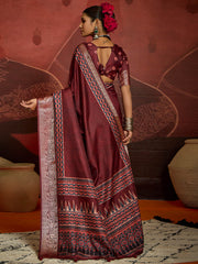 Zari Border Art Silk Saree