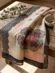 Printed Tissue Unstitched Suit With Pant & Dupatta