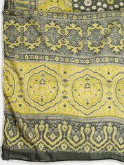 Printed Cotton Blend Unstitched Suit With Dupatta