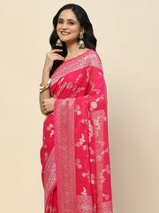 Zari Jaal Georgette Woven Saree