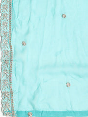 Embroidered Muslin Unstitched Suit With Dupatta