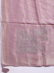 Woven Design Tissue Unstitched Suit With Dupatta