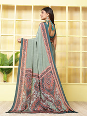 Digital Printed Crepe Saree