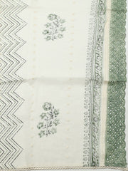 Printed Cotton Blend Unstitched Suit With Pant & Dupatta
