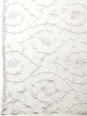 Embroidered Chanderi Unstitched Suit With Pant & Dupatta