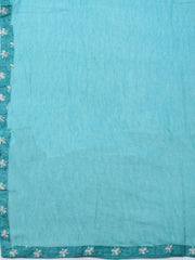 Embroidered Cotton Blend Unstitched Suit With Dupatta