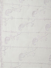 Embroidered Chanderi Unstitched Suit With Pant & Dupatta