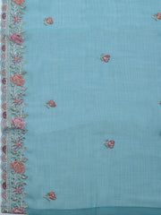 Embroidered Chiffon Unstitched Suit With Dupatta