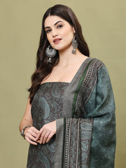 Digital Printed Pashmina Unstitched Suit Piece With Dupatta