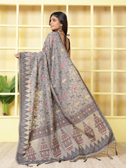Resham Booti Woven Cotton Saree