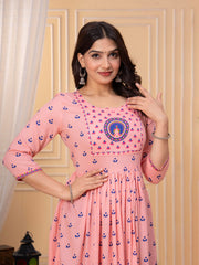Printed Cotton Blend Kurta