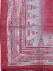 Mirror Work Tussar Unstitched Suit With Dupatta