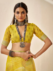 Digital Printed Cotton Saree