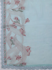 Embroidered Cotton Blend Unstitched Suit With Dupatta