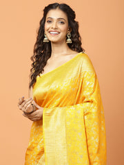 Zari Jaal Woven Art Silk Saree