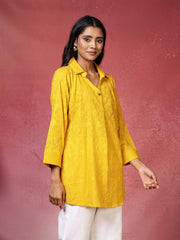 Plain Cotton Blend Kurta