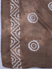 Neck Embroidered Cotton Blend Unstitched Suit With Dupatta