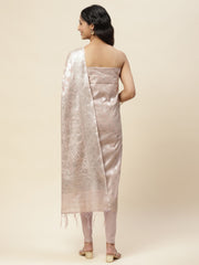 Woven Chanderi Unstitched Suit With Dupatta