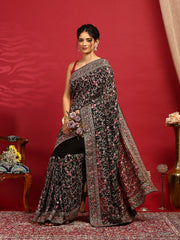 Embroidered Georgette Saree