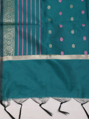 Woven Chanderi Unstitched Suit With Dupatta