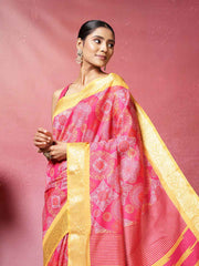 Printed Art-Tusser Saree