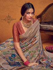 Printed Art Silk Saree