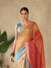 Printed Tussar Saree