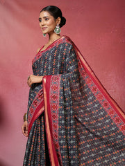 Digital Printed Art Silk Saree