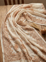 Printed Cotton Blend Unstitched Suit With Pant & Dupatta