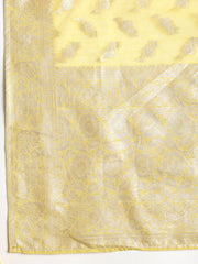 Embroidered Chanderi Unstitched Suit With Dupatta