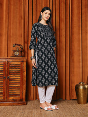 printed Cotton Blend Kurta