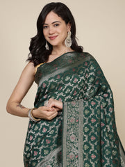 Border Zari Jaal Art Silk Woven Saree