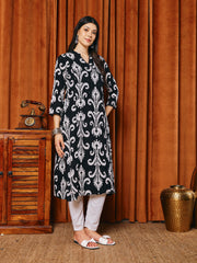 printed Cotton Blend Kurta
