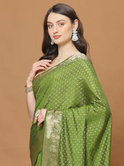 Zari Border Art Silk Woven Saree