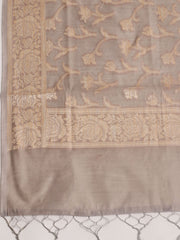 Woven Design Chanderi Unstitched Suit With Pant & Dupatta