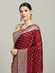 Zari Jaal Art Silk Woven Saree