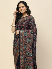 Resham Jaal Embroidery Georgette Saree