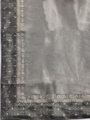 Banarasi Tissue Unstitched Suit With Dupatta