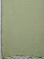 Neck Embroidered Cotton Blend Unstitched Suit With Dupatta