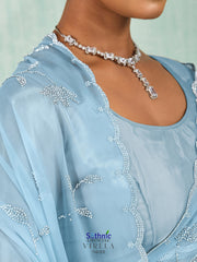 Embroidered Tissue Saree