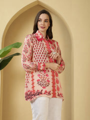 Printed Crepe Kurta