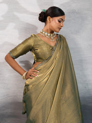 Woven Border Tissue Saree