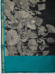 Printed Chanderi Unstitched Suit With Pant & Dupatta