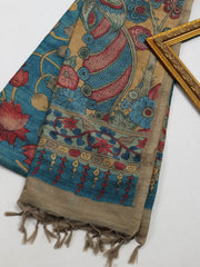 Printed Tussar Saree