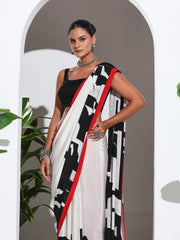 Digital Printed Crepe Saree