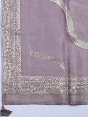 Embroidered Tissue Unstitched Suit With Dupatta